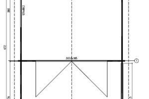 Dārza māja Ronja 2 - plans