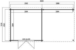 Dārza māja Colorado - plans