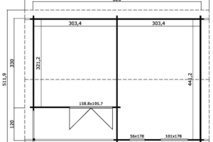 Dārza māja Jasmin - plans